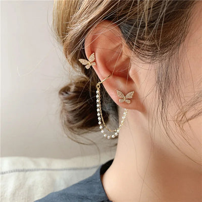 Butterfly Ear Studs Earrings