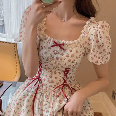 Floral Ribbon Dress