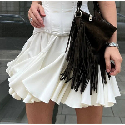 High-waisted Short Skirt