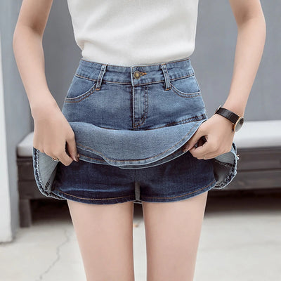 Vintage Denim Mini Skirt