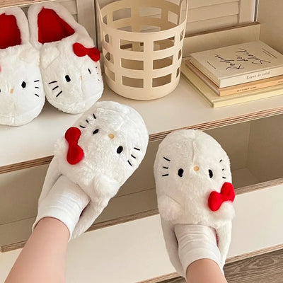 Hello Kitty Plush Slippers