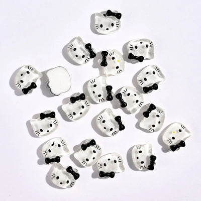 10/20Pcs Hello Kitty Nail Tips Charms