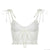 Coquette White Tank Top V-Neck