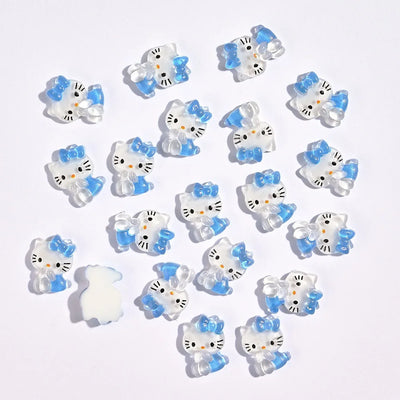 10/20Pcs Hello Kitty Nail Tips Charms