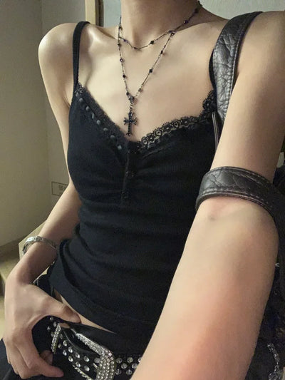 Black Lace Tank