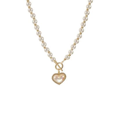 Pearl Heart Necklace