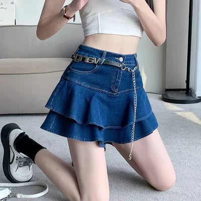 Vintage Denim Mini Skirt