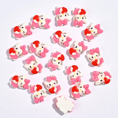 10/20Pcs Hello Kitty Nail Tips Charms