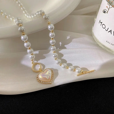 Pearl Heart Necklace