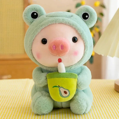 Bubble Tea Pig Plush