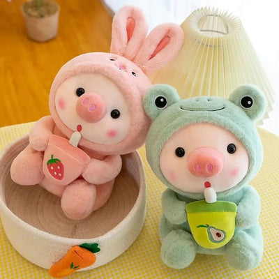 Bubble Tea Pig Plush