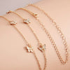 Double Thin Butterfly Waist Chain