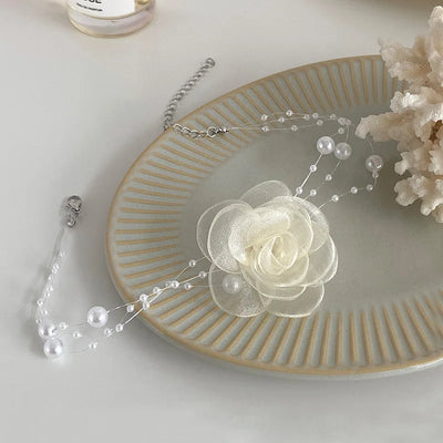 Flower Pearl Necklace