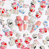 10/20Pcs Hello Kitty Nail Tips Charms