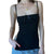 Coquette Top Black Strap Sleeveless