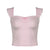 Coquette Pink Bow Stitched Crop Top