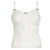 Coquette Sleeveless White Bow Crop Top